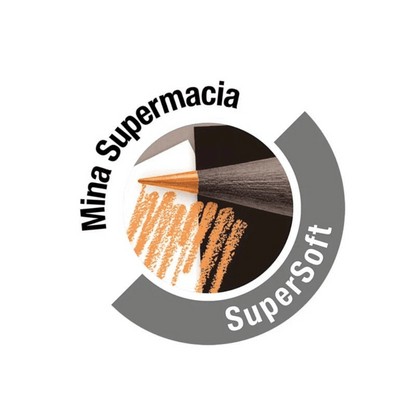 Lápis de Cor SuperSoft 12 Cores Tons de Pele 120712SOFTTP Faber-Castell CX 1 UN